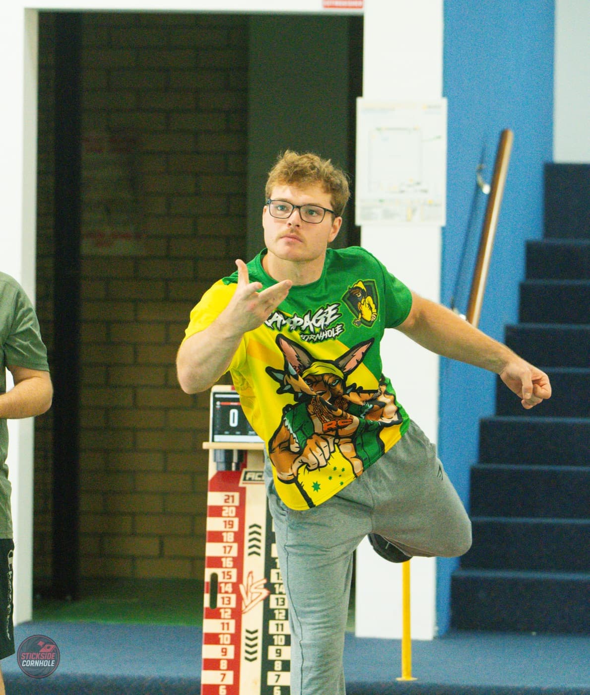 Australian player repping the green-and-gold at the Aussie Open
