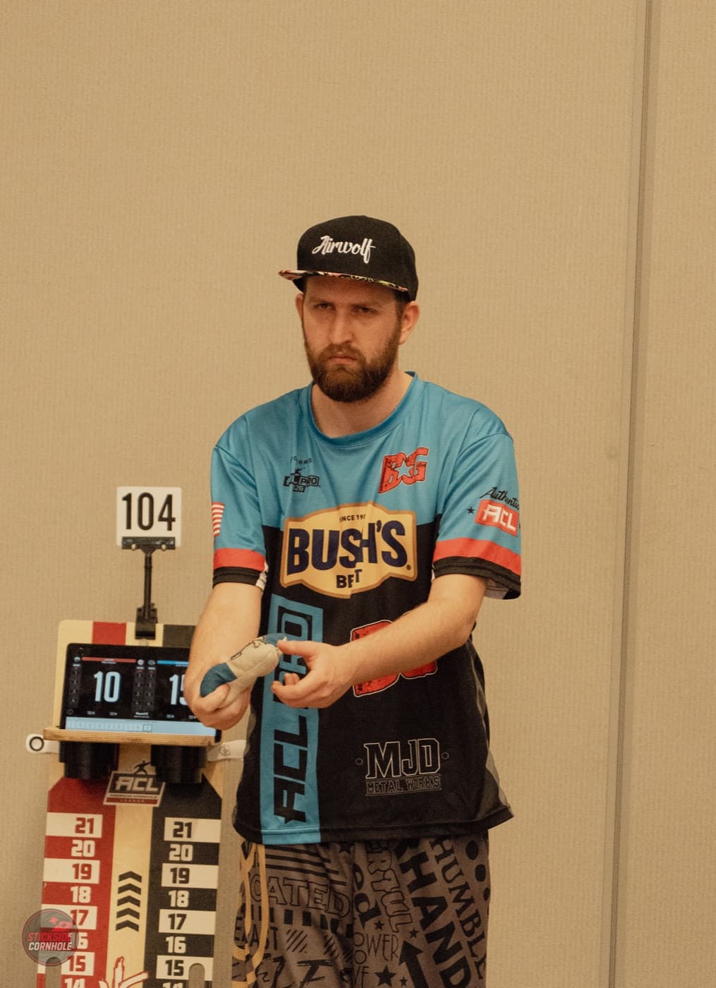 Player with bags at the Cleveland Signature