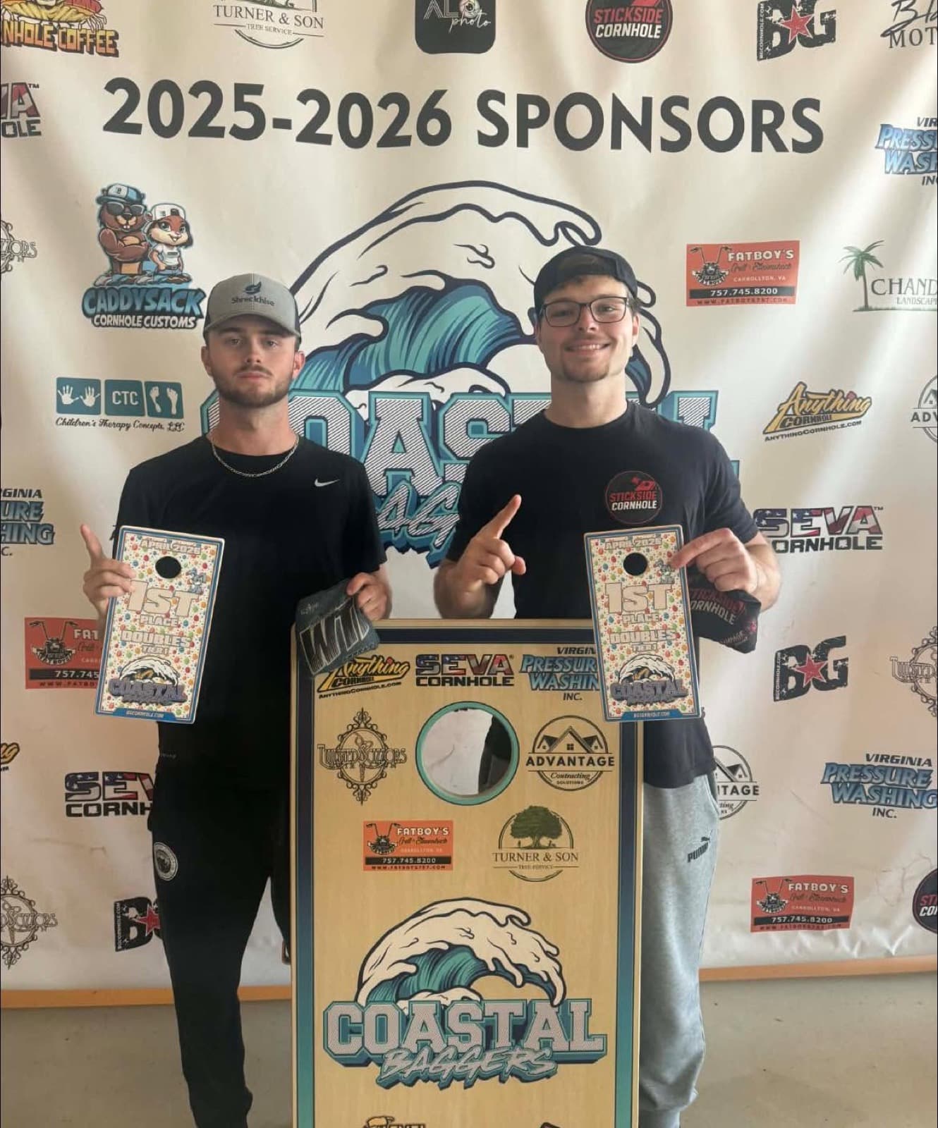 Luke Bryant and Bubby on the podium